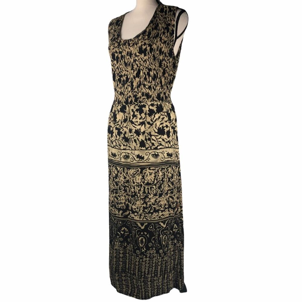 R & K boho vintage  floral print beach dress size 14